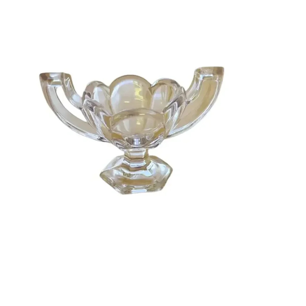 Vintage Antique Small Handled‎ Cut Glass Bowl